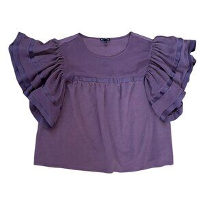 Express Feminine Short Sleeve Shirt in Maeve Size Large